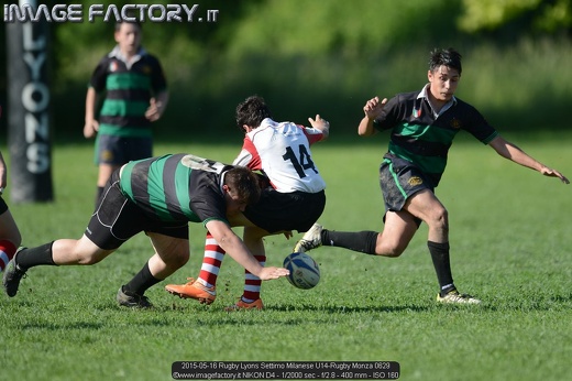 2015-05-16 Rugby Lyons Settimo Milanese U14-Rugby Monza 0629